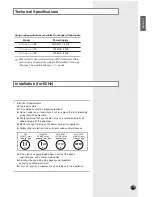 Предварительный просмотр 19 страницы Samsung AW Series Owner'S Instructions Manual