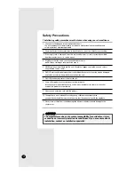 Preview for 2 page of Samsung AW0750/AW0810 Owner'S Instructions Manual