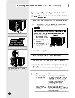 Предварительный просмотр 10 страницы Samsung AW07A8SA Owner'S Instructions Manual