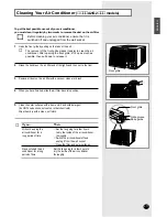 Предварительный просмотр 11 страницы Samsung AW07A8SA Owner'S Instructions Manual