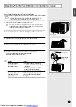 Preview for 11 page of Samsung AW07F2SBA Owner'S Instructions Manual