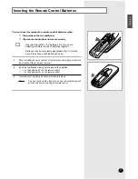 Предварительный просмотр 7 страницы Samsung AW07FASAA Owner'S Instructions Manual