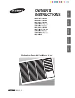 Samsung AW07P1H Series Owner'S Instructions Manual preview