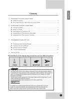 Preview for 3 page of Samsung AW12P1HAA Owner'S Instructions Manual