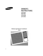 Preview for 1 page of Samsung AWT12FKA Owner'S Instructions Manual