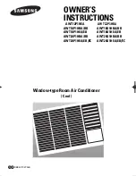 Samsung AWT12P1HBA Owner'S Instructions Manual preview