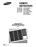 Samsung AWT18F1MBB/BC Owner'S Instructions Manual preview