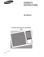 Samsung AWT18QBHDGD Owner'S Instructions Manual preview