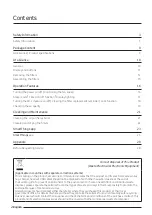 Preview for 2 page of Samsung AX90T7080WD User Manual