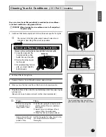 Preview for 17 page of Samsung AZ09AAJEA Owner'S Instructions Manual