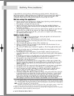 Preview for 2 page of Samsung B1045A Owner'S Instructions Manual