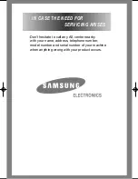 Preview for 22 page of Samsung B1045A Owner'S Instructions Manual