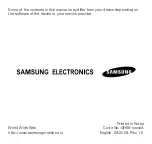 Preview for 1 page of Samsung B1100L Manual