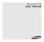 Preview for 2 page of Samsung B1100L Manual