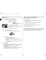 Preview for 8 page of Samsung BCE1195 Owner'S Instructions And Cooking Manual