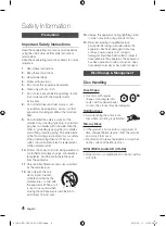 Предварительный просмотр 4 страницы Samsung BD-C6600 User Manual