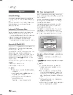 Preview for 42 page of Samsung BD-C8000 User Manual