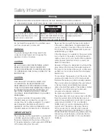 Предварительный просмотр 3 страницы Samsung BD-C8900M User Manual