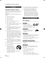 Предварительный просмотр 4 страницы Samsung BD-D5300 User Manual