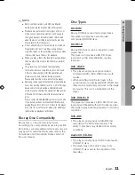 Предварительный просмотр 11 страницы Samsung BD-D5300 User Manual