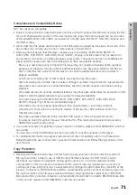 Preview for 71 page of Samsung BD-D6700 User Manual