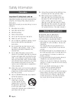 Preview for 4 page of Samsung BD-D8200A User Manual