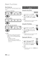 Preview for 54 page of Samsung BD-D8200A User Manual