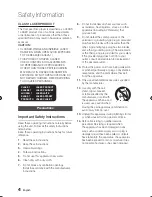 Preview for 4 page of Samsung BD-D8500 User Manual