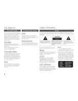 Preview for 2 page of Samsung BD-E500 User Manual