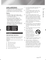 Preview for 3 page of Samsung BD-E6100 User Manual