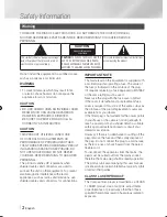 Preview for 2 page of Samsung BD-E8300 User Manual