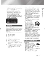 Preview for 3 page of Samsung BD-E8300 User Manual