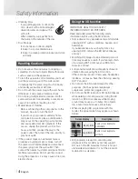 Preview for 4 page of Samsung BD-E8300 User Manual