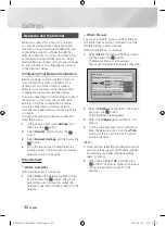 Предварительный просмотр 32 страницы Samsung BD-E8300M User Manual