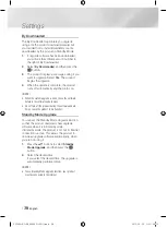 Предварительный просмотр 38 страницы Samsung BD-E8300M User Manual