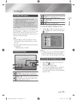 Предварительный просмотр 21 страницы Samsung BD-E8500A User Manual