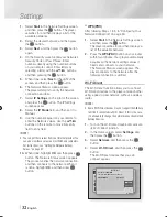 Предварительный просмотр 32 страницы Samsung BD-ES7000 User Manual