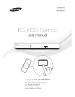 Samsung BD-F8500M User Manual preview