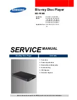 Samsung BD-H8500 Service Manual предпросмотр