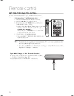 Preview for 18 page of Samsung BD7200 - HT Home Theater System User Manual