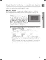 Preview for 31 page of Samsung BD7200 - HT Home Theater System User Manual