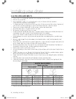 Preview for 8 page of Samsung BED70W User Manual