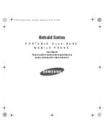 Samsung Behold Series User Manual preview