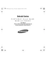 Предварительный просмотр 1 страницы Samsung Behold Series User Manual