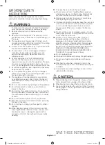 Preview for 3 page of Samsung Bespoke ME19CB704112A Series User Manual