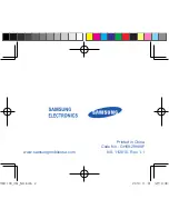 Preview for 1 page of Samsung BHM1100NBAC User Manual