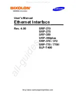 Preview for 1 page of Samsung BIXOLON SLP-T400 User Manual