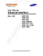 Предварительный просмотр 1 страницы Samsung BIXOLON SLP-T400 User Manual