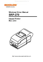 Samsung Bixolon SRP-270 Manual preview