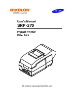 Samsung Bixolon SRP-270 User Manual preview